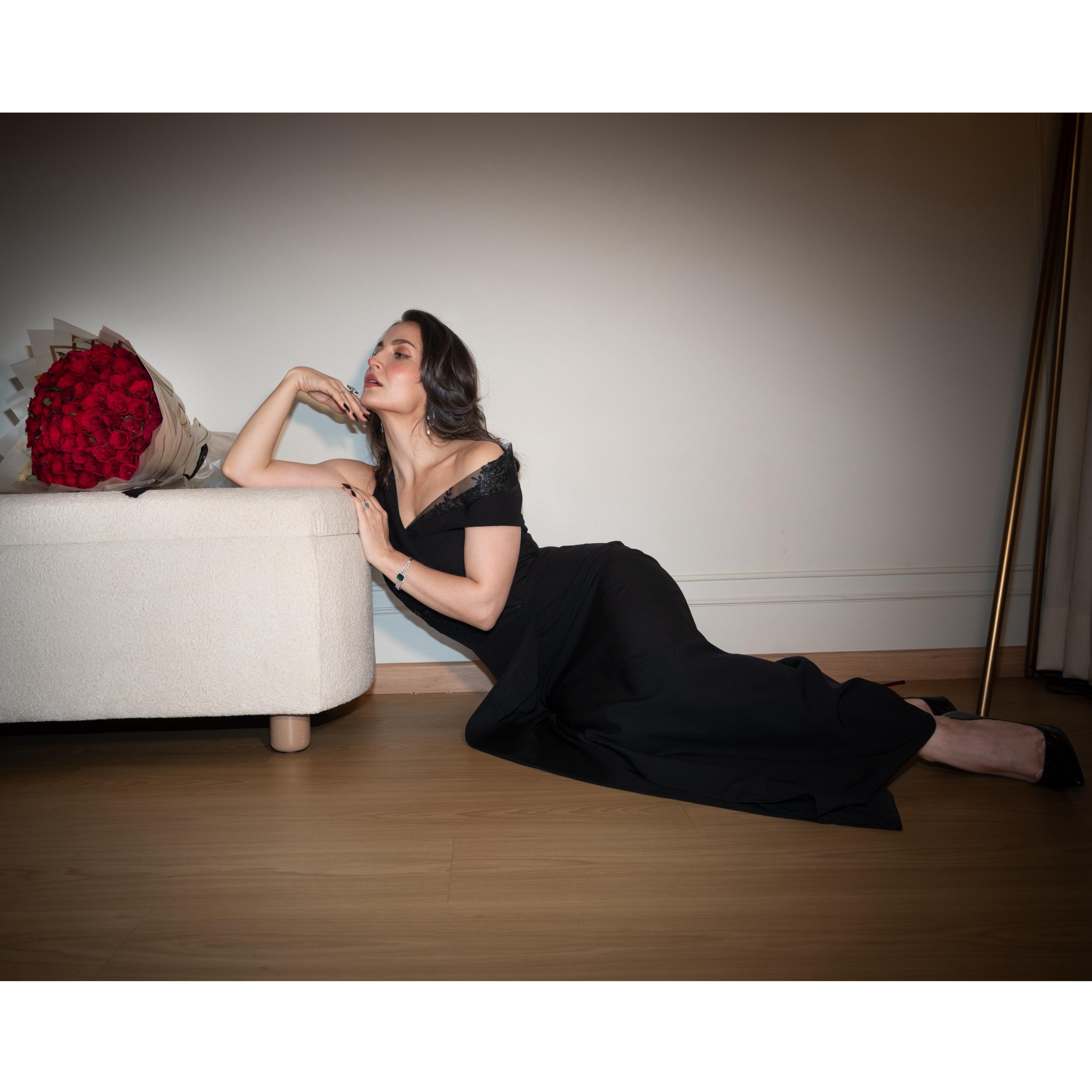 Ellie Avrram in Zira Blazer Dress
