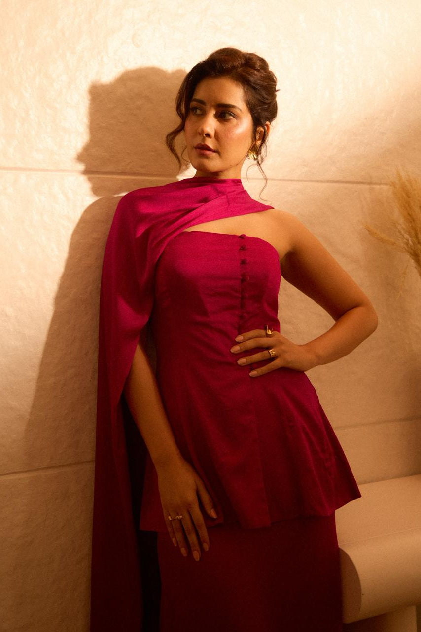 Rashi Khanna in Adaline Co ord set with Scarf