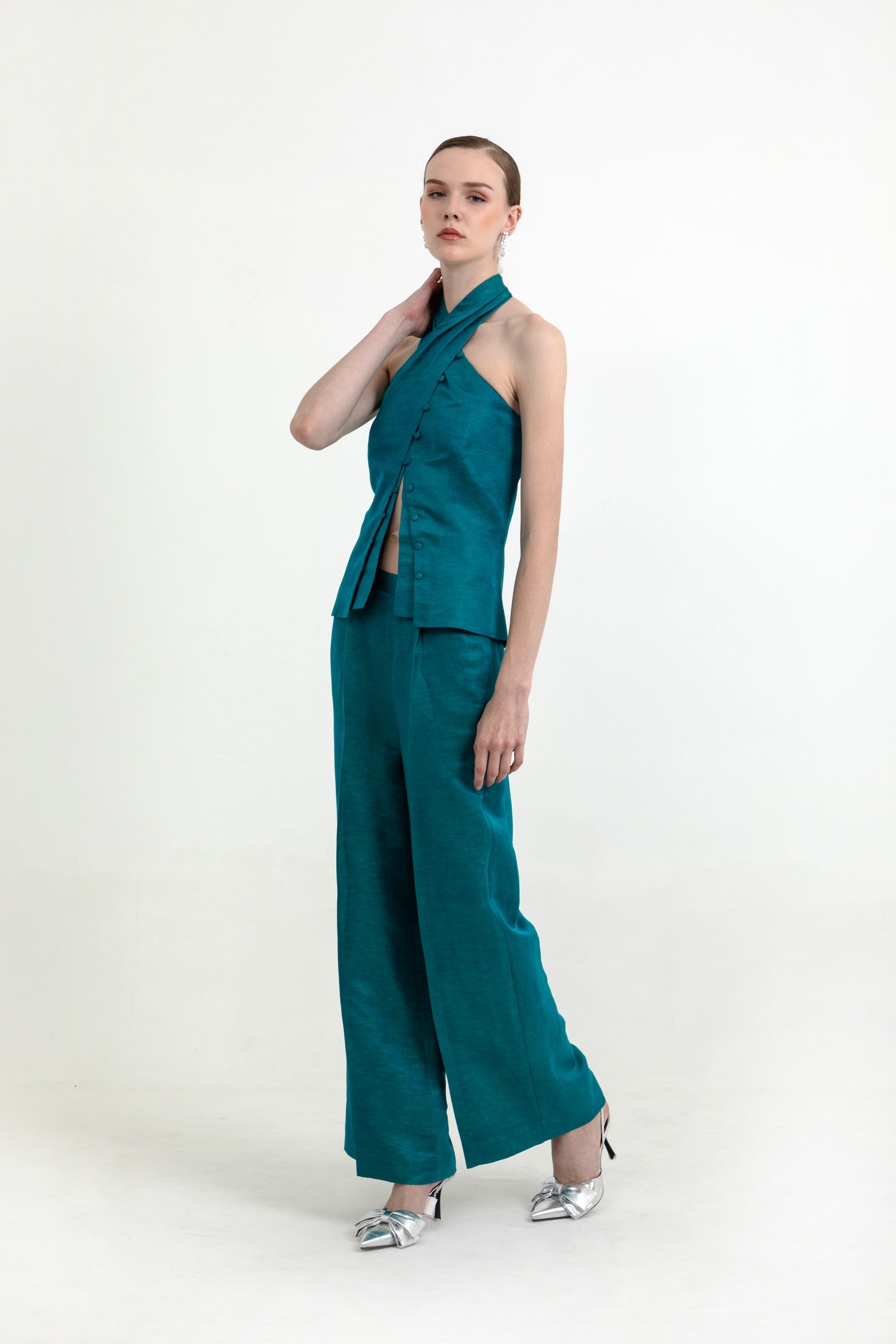 Skye Co-ord Set in Crystal Teal