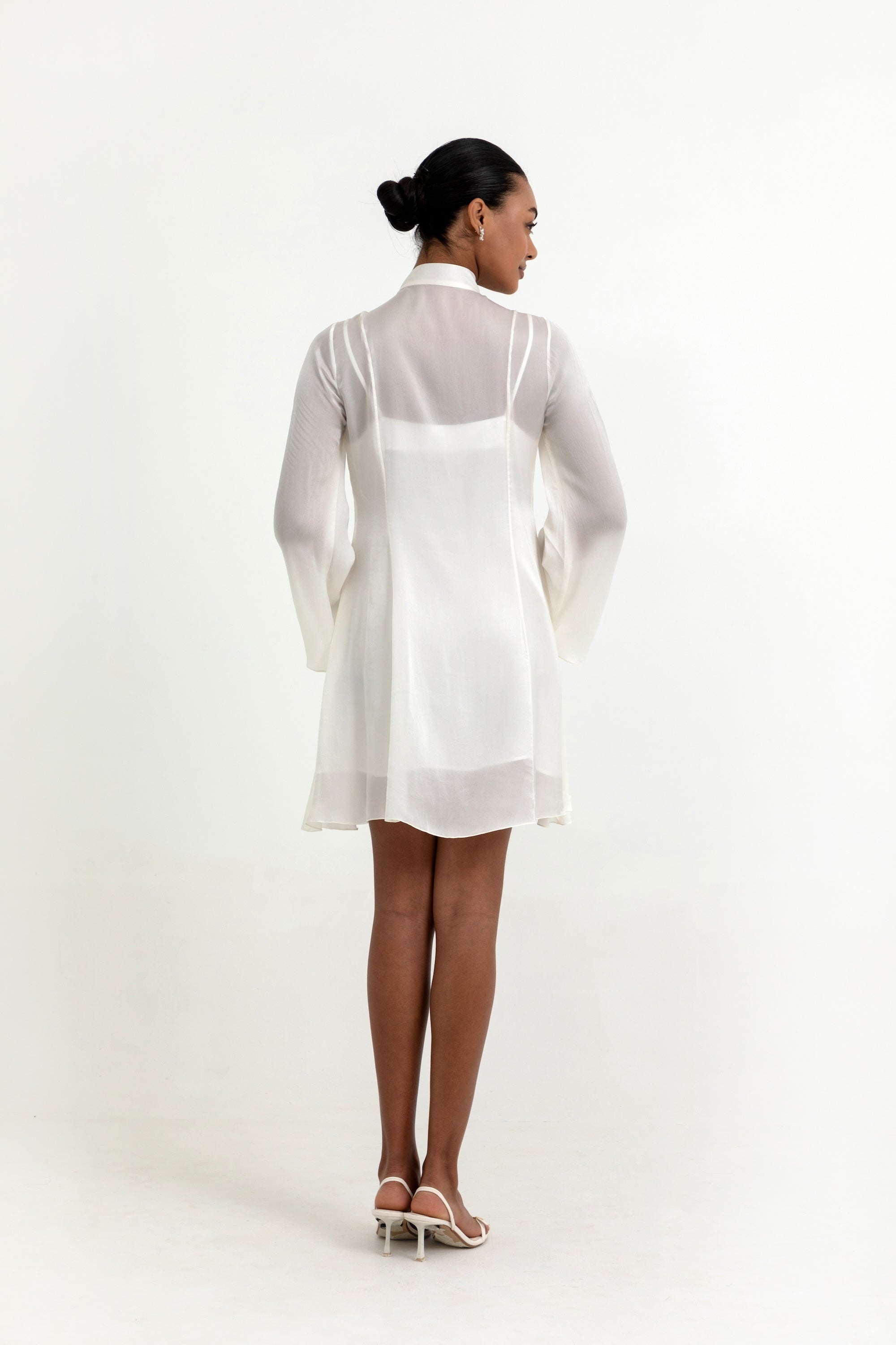 Ankita Kochhar in Aubrielle Dress in Morning White