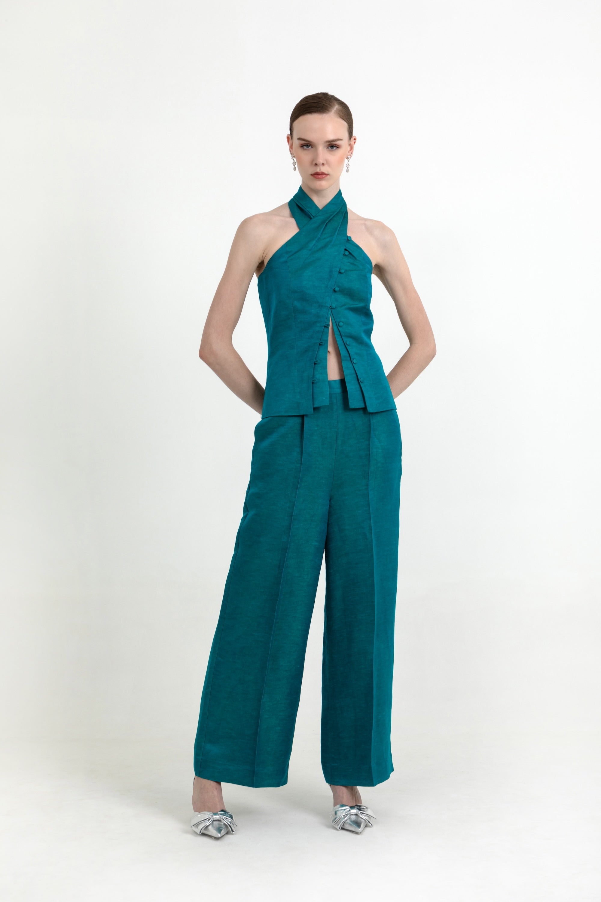 Skye Co-ord Set in Crystal Teal